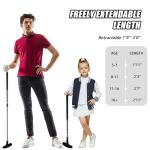 PGM Adjustable Two Way Golf Putter for Men Women and Juniors - Ambidextrous Golf Club with Adjustable Height and TPR Anti-Slip Grip, Red and Blue Putter 2 Pack