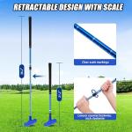 PGM Adjustable Two Way Golf Putter for Men Women and Juniors - Ambidextrous Golf Club with Adjustable Height and TPR Anti-Slip Grip, Red and Blue Putter 2 Pack