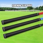 PGM Adjustable Two Way Golf Putter for Men Women and Juniors - Ambidextrous Golf Club with Adjustable Height and TPR Anti-Slip Grip, Red and Blue Putter 2 Pack
