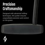 69 Golf Golf Putter with Grip for Men 35'" Length | Stepped Steel Shaft | PVD Coating Putter Head (Right)