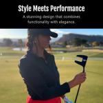 69 Golf Golf Putter with Grip for Men 35'" Length | Stepped Steel Shaft | PVD Coating Putter Head (Right)