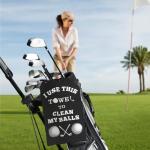 Golf Accessories Towel Gifts for Men -Stockig Stuffers for Men Him, Funny Microfiber Towel Cleaning Cloth with Clip for Bags Golf Balls & Clubs, Gifts for Christmas Birthday Valentines Day Fathers Day