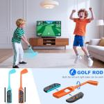 Switch 2 Sports Accessories 13 in 1 Bundle for Nintendo Switch 2, Family Sports Party Pack Accessories Kit with Golf Clubs, Tennis Rackets, Chambara Swords, Soccer Leg Straps, Wrist Band