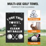 Golf Accessories Towel Gifts for Men -Stockig Stuffers for Men Him, Funny Microfiber Towel Cleaning Cloth with Clip for Bags Golf Balls & Clubs, Gifts for Christmas Birthday Valentines Day Fathers Day