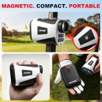 JIEHOME Golf Rangefinder with Slope & Magnetic, 7 Modes(Triangulation) Upgraded Laser Rangefinders, 1200 Yards, 7X Magnification, Range Finder for Golfing Hunting Golf Accessories for Men Women