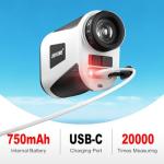 JIEHOME Golf Rangefinder with Slope & Magnetic, 7 Modes(Triangulation) Upgraded Laser Rangefinders, 1200 Yards, 7X Magnification, Range Finder for Golfing Hunting Golf Accessories for Men Women