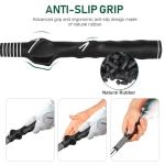 KALAUTO Golf Swing Trainer with Golf Swing Band- Retractable Golf Swing Training Aid Click Club Indoor Practice Warm Up Stick Flexible Telescopic Tempo Trainer (Black-Right Hand)