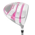 Powerbilt TPS Blackout Max Women's Driver, 12 Degrees Right Handed (White/Pink)