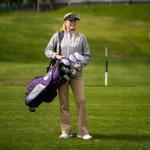 Precise M5 Women's Golf Club Set – Titanium Driver, Stainless Steel Fairway & Hybrid, 5-PW Irons, Putter, Stand Bag & Headcovers – Lightweight Graphite Shafts for Women – Right-Handed, Purple