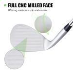 Full Face Golf Wedge Set or Individual Golf Wedge 52/56/60 Degree Gap Wedge Sand Wedges Lob Wedge | Solid Shots | No Chunking for All Lies