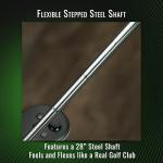 DeadEyeVR - DriVR Golf Club for Quest - Realistic VR Golf Simulator Handle - Weighted VR Golf Club Grip for Enhanced Play (Elite Chrome - Q2, Q3, and Q Pro)