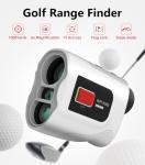 Range Finder Golf – 1000 Yards Golf Rangefinder with Slope Switch, Magnetic Mount, Flag Lock, Vibration & USB-C Recharge