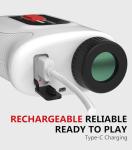 Range Finder Golf – 1000 Yards Golf Rangefinder with Slope Switch, Magnetic Mount, Flag Lock, Vibration & USB-C Recharge