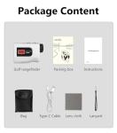 Range Finder Golf – 1000 Yards Golf Rangefinder with Slope Switch, Magnetic Mount, Flag Lock, Vibration & USB-C Recharge