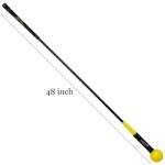 Fitvids Golf Swing Training for Strength Flexibility and Tempo Training, 48-Inch, Yellow