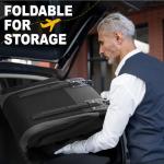 UNIHIMAL Soft-Sided Golf Travel Bags for Airlines with Wheels, Golf Club Travel Covers 900D Wear-Resistant Oxford, Waterproof, Universal Size（Black-Gray）