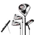 PGM Beginner Golf Clubs Sets OVERSEA for Men 5 Piece Includes Golf Driver, 7 Iron, Sand Wedge, Putter and Lightweight Carry Sunday Club Golf Cart Bag Right Handed