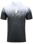 uideazone Men's Polo Shirt Athletic Fit Slim Short Sleeve Golf Shirts White Black Collared Moisture Wicking Sport Tee Shirt