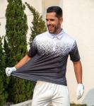 uideazone Men's Polo Shirt Athletic Fit Slim Short Sleeve Golf Shirts White Black Collared Moisture Wicking Sport Tee Shirt