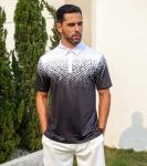 uideazone Men's Polo Shirt Athletic Fit Slim Short Sleeve Golf Shirts White Black Collared Moisture Wicking Sport Tee Shirt