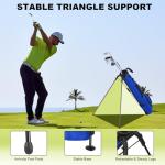 MAZEL Lightweight Golf Bag for Men – Easy to Carry Golf Clubs Bag with Shoulder Strap,Pitch n Putt Golf Stand Bag for Driving Range,Par 3 and Executive Courses - Fit Up to 8 Clubs (Deep Blue)