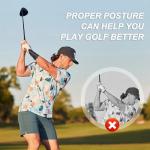 panthra Golf Wrist Training Aid, Golf Wrist Brace, Firm Fit, Hand Gesture Practice Tool Wrist Correction, Suitable for Beginners to Train Grip and Swing Training Aids (Black)