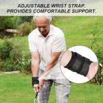 panthra Golf Wrist Training Aid, Golf Wrist Brace, Firm Fit, Hand Gesture Practice Tool Wrist Correction, Suitable for Beginners to Train Grip and Swing Training Aids (Black)