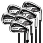 PGM Rio 2016 III Men's Golf Irons Set - 5,6,7,8,9,P - Graptlite Shaft R-Flex - Right Handed - Premium Forged Cavity Back Design for Distance & Forgiveness