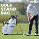 Findway 14 Way Golf Stand Bag, Lightweight Golf Bag with Stand for Men Women, Golf Club Carry Bag with Dual Strap, Full Length Dividers, Multiple Pockets, Golf Ball Holder, Rain Cover Hood