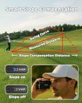 VXF Golf Rangefinder with Slope, 1200 Yards with Flag Lock Vibration (Class 1 Safe Laser), 6.5X Magnification, USB-C Rechargeable (Golf Accessories for Men)