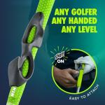 GOLF-GRIP™ Golf Grip Trainer for Left & Right-Handed Golfers – Snap-On Golf Training Aid for Proper Hand Position & Swing Technique – Hit Straighter, Longer Shots & Fix Slices or Hooks