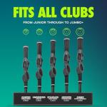 GOLF-GRIP™ Golf Grip Trainer for Left & Right-Handed Golfers – Snap-On Golf Training Aid for Proper Hand Position & Swing Technique – Hit Straighter, Longer Shots & Fix Slices or Hooks