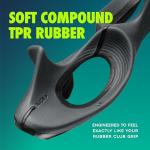 GOLF-GRIP™ Golf Grip Trainer for Left & Right-Handed Golfers – Snap-On Golf Training Aid for Proper Hand Position & Swing Technique – Hit Straighter, Longer Shots & Fix Slices or Hooks