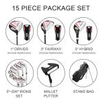 KVV 11-Club Complete Set, Men's Golf Clubs Package Set, with Stand Bag, 5~P# Irons, Right Handed