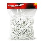 Hireko Tour Gear Wood Golf Tees White, Assorted Sizes 2-3/4 inch or 3-1/4 inch Tall Golf Tees, 100, 500 Bulk Packs (2 3/4 Inch, 500-Pack)