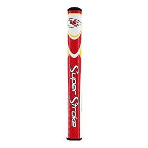 SuperStroke NFL Golf Putter Grip, Kansas City Chiefs (Mid Slim 2.0) | Cross-Traction Surface Texture and Oversized Profile | Even Grip Pressure for a More Consistent Stroke | Non-Slip Grip, Red/Gold (TS040156)