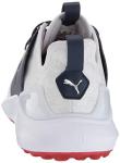 PUMA GOLF mens Ignite Nxt Lace Golf Shoe, Puma White-puma Silver-peacoat, 9.5 US