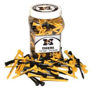 Team Golf NCAA Missouri Tigers Jar Of 175 Golf Tees 2-3/4" Golf Tees, 175 Pack, Regulation Size, Multi Team Colors