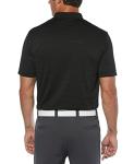 Callaway Men's Basic Short Sleeve Opti-Vent Open Mesh Polo Golf Shirt , Black , 4X-Large