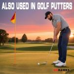 ONHAWKS Golf Alignment Rods-Club Alignment Sticks with Telescopic Magnetic Corrector Trainer Aid Tools Help Visualize and Align Your Golf Shots Club,Swing Aim Practice Accessories Golf Gifts