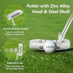 LOHOM Men's Golf Club Set, 11-Piece Right Handed Clubs with 460cc Driver, Fairway Wood, Hybrid & Steel Irons 5-9, P, S, Steel/Graphite Shafts, Charcoal