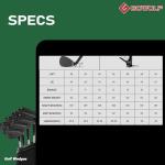 Gowolf Golf Wedges 52, 56, 60 Sets Right Hand, Forged Full Face Golf Wedge Set for Men, Premium Golf Gap Wedge Sand Wedge Lob Wedge Golf Club, Great Golf Gifts - CNC Milled Face for More Spin (Black)