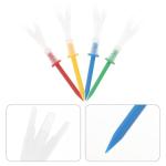 Uonlytech 4 More Yards Tees Golf Accessories 16PCS Plastic, Practical 4 More Yds Friction Side Golf for Home Golf Training, 4 Color Tees