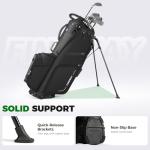 Findway 14 Way Golf Stand Bag, Lightweight Golf Bag with Stand for Men Women, Golf Club Carry Bag with Dual Strap, Full Length Dividers, Multiple Pockets, Golf Ball Holder, Rain Cover Hood