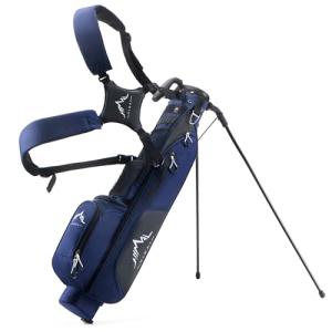 UNIHIMAL Golf Par 3 Lightweight Stand Carry Bag PRO with Dual Shoulder Straps –Pitch n Putt Golf Bag Easy to Carry and Durable for The Driving Range, and Executive Courses – 31.5 inches Tall (Blue)
