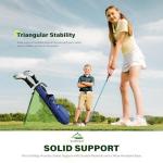 UNIHIMAL Golf Par 3 Lightweight Stand Carry Bag PRO with Dual Shoulder Straps –Pitch n Putt Golf Bag Easy to Carry and Durable for The Driving Range, and Executive Courses – 31.5 inches Tall (Blue)