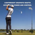 PGM 7 Piece Men’s Golf Iron Set for Right Handed, Forgiving Design Sets with Graphite Shaft and Easy Control Grip Include Golf Club Iron 5 to 9 PW SW