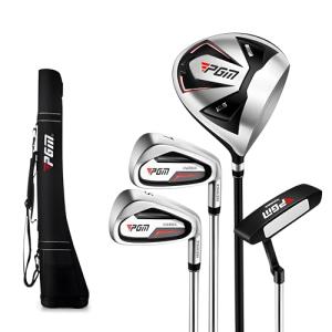 PGM Beginner Golf Clubs Sets OVERSEA for Men 5 Piece Includes Golf Driver, 7 Iron, Sand Wedge, Putter and Lightweight Carry Sunday Club Golf Half Bag Right Handed