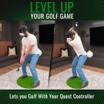DeadEyeVR - DriVR Ace - Golf Club for Quest - Realistic VR Golf Simulator Handle - Weighted VR Golf Club Grip for Enhanced Play