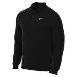 Nike Dri-FIT Victory Men's Long-Sleeve Golf Polo Shirt (as1, Alpha, l, Regular, Regular) Black/White